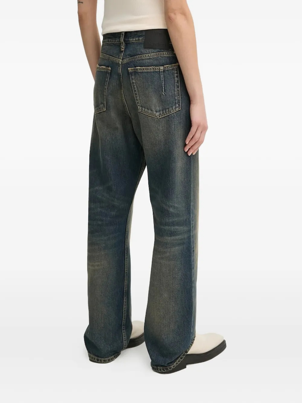 Won Hundred faded straight-leg jeans - Blauw