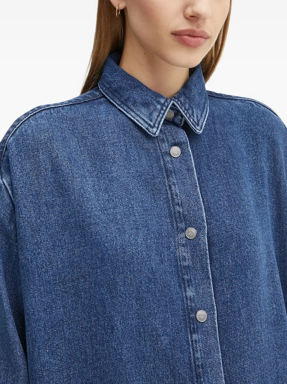 Won Hundred Denim Button-fastening Shirt In Blue