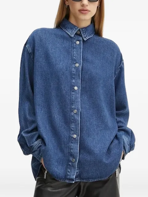 Won Hundred denim button-fastening shirt