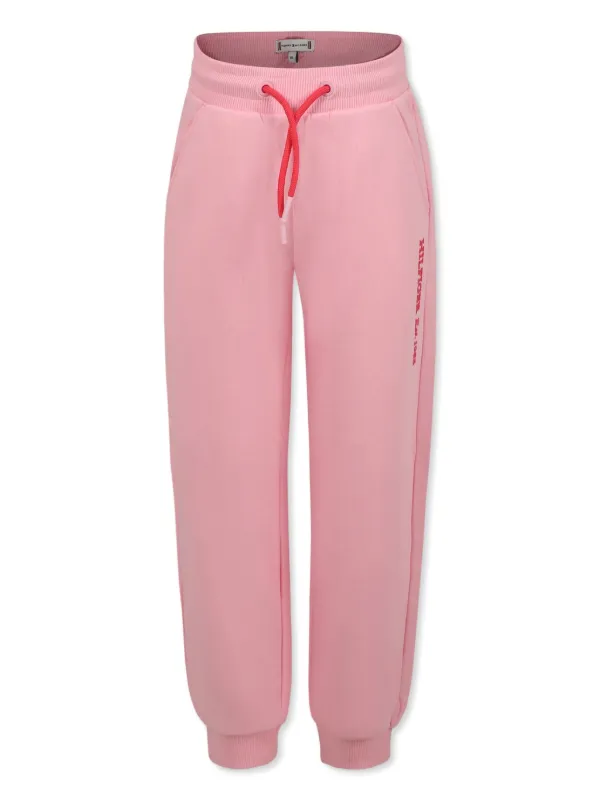 Tommy Hilfiger Junior logo-print Track Pants Pink FARFETCH MY