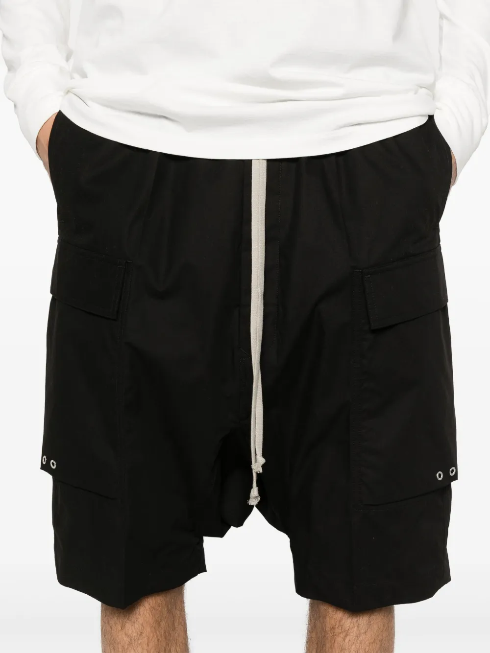 Rick Owens Cargo shorts Zwart