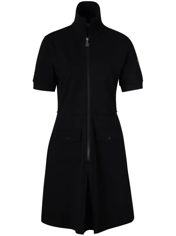 Moncler Polo Mini Dress in Black