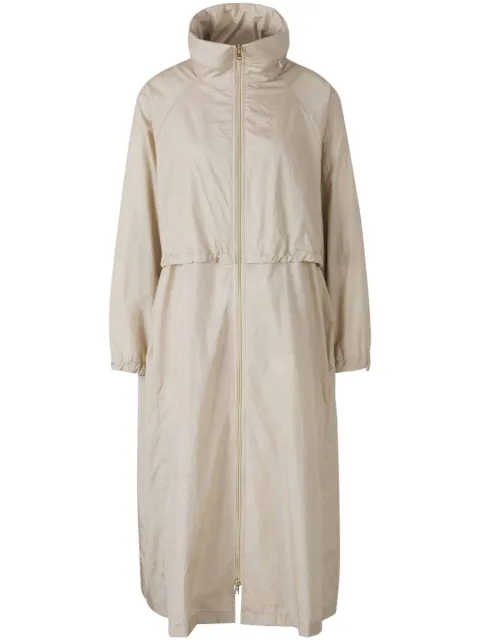 Herno concealed-hood trench coat 