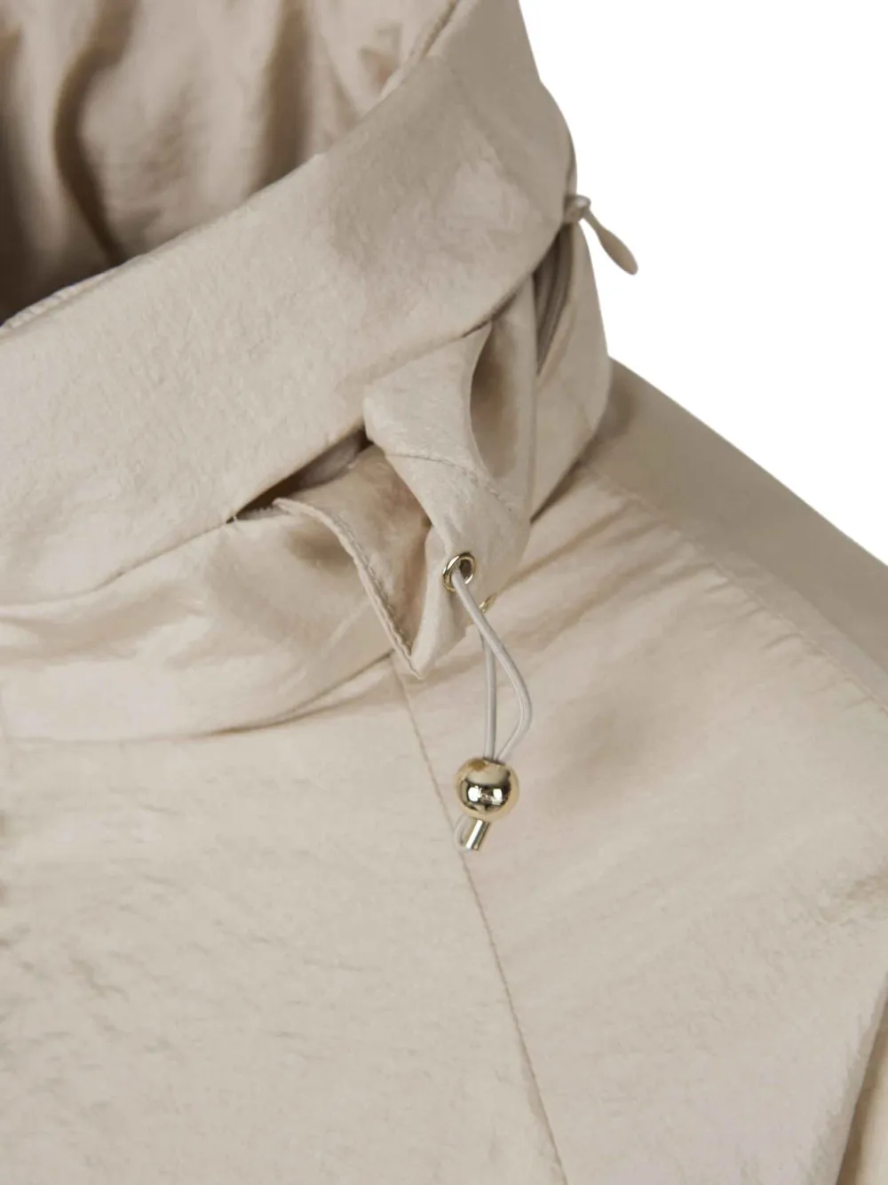 Herno Trenchcoat met verborgen capuchon Beige