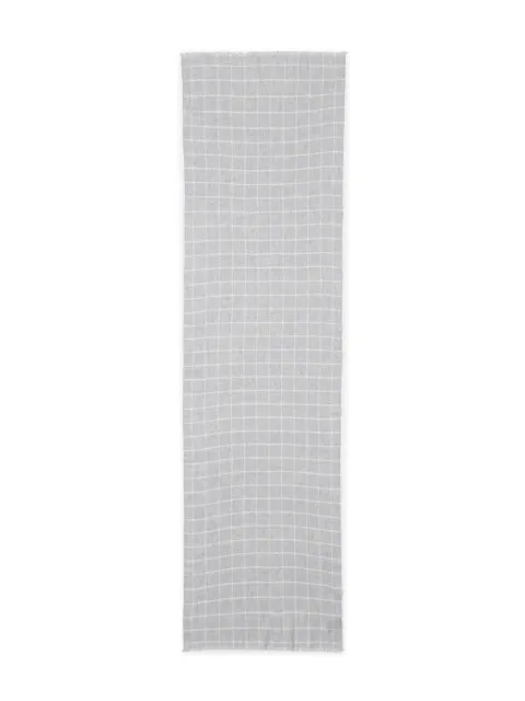 Fedeli tartan check scarf