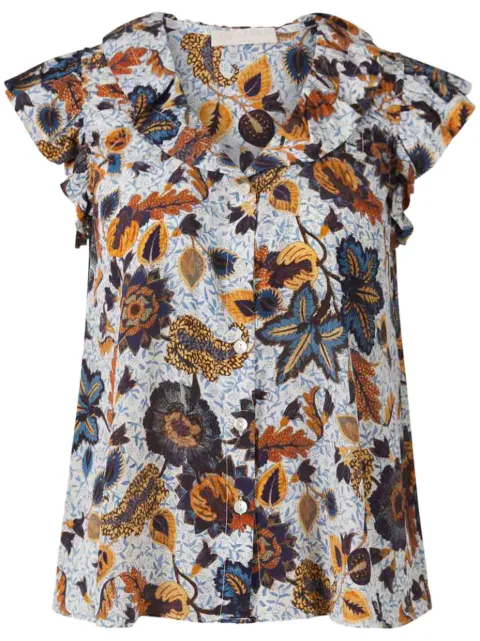 Ulla Johnson Seidenbluse mit Volants
