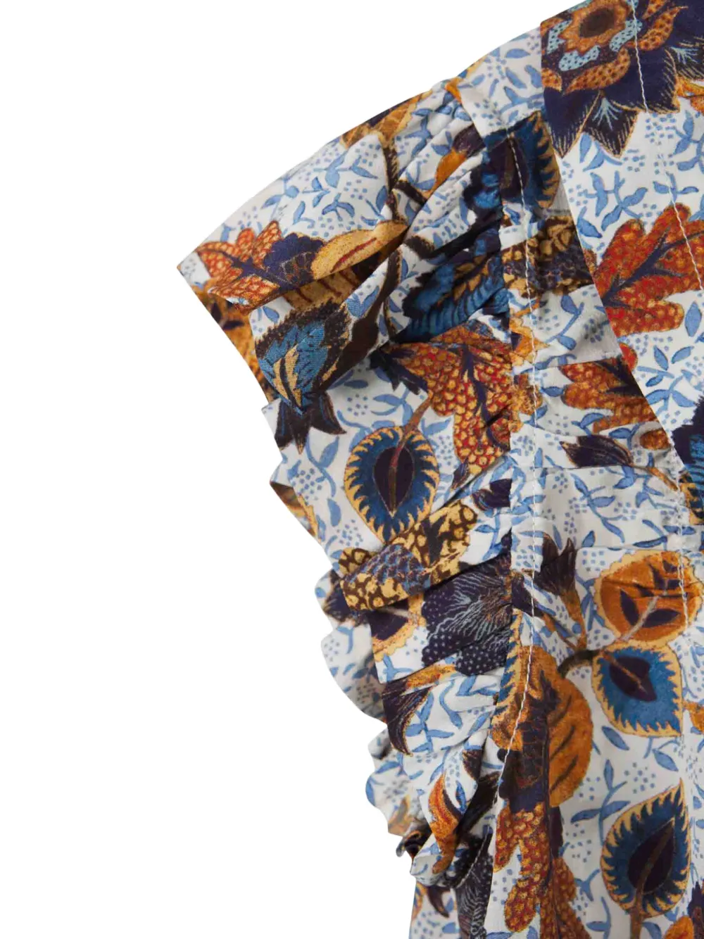 Shop Ulla Johnson Ruffled Silk Blouse In White