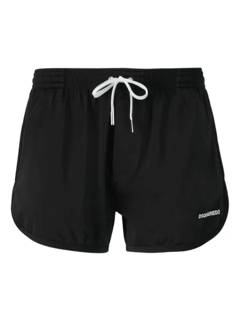 DSQUARED2 shorts de playa con logo estampado