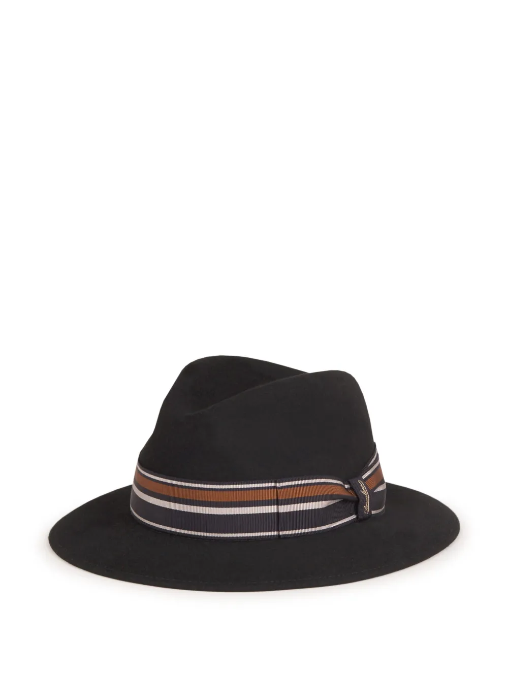 Borsalino Alessandria fedora hoed - Zwart