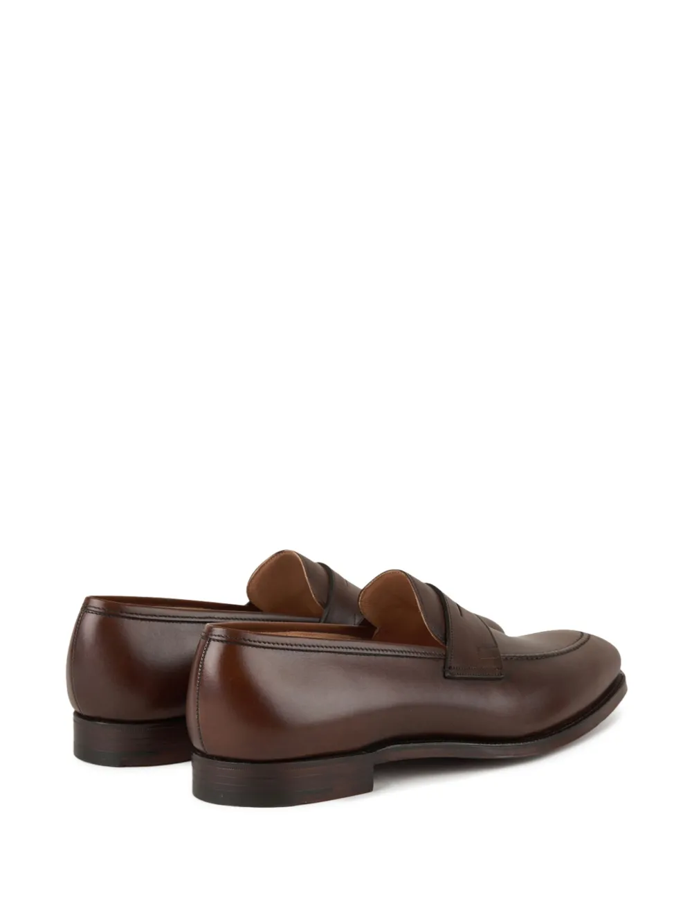 Crockett & Jones leather loafers Brown