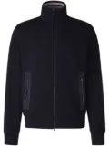 Herno zip-front piqué cardigan - Blue