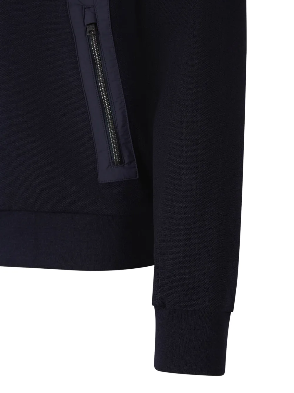 Herno Piqué vest met rits Blauw