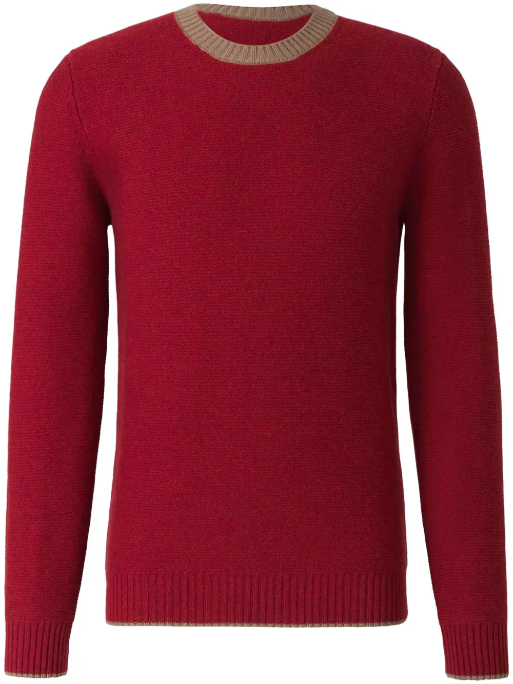 Luigi Borrelli Contrasting-trim Sweater In Red