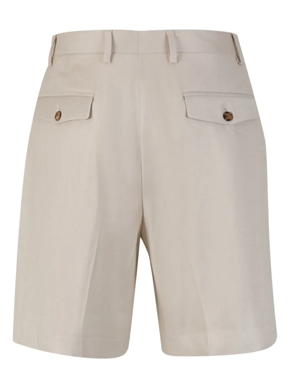 Lardini Linnen bermuda shorts - Beige