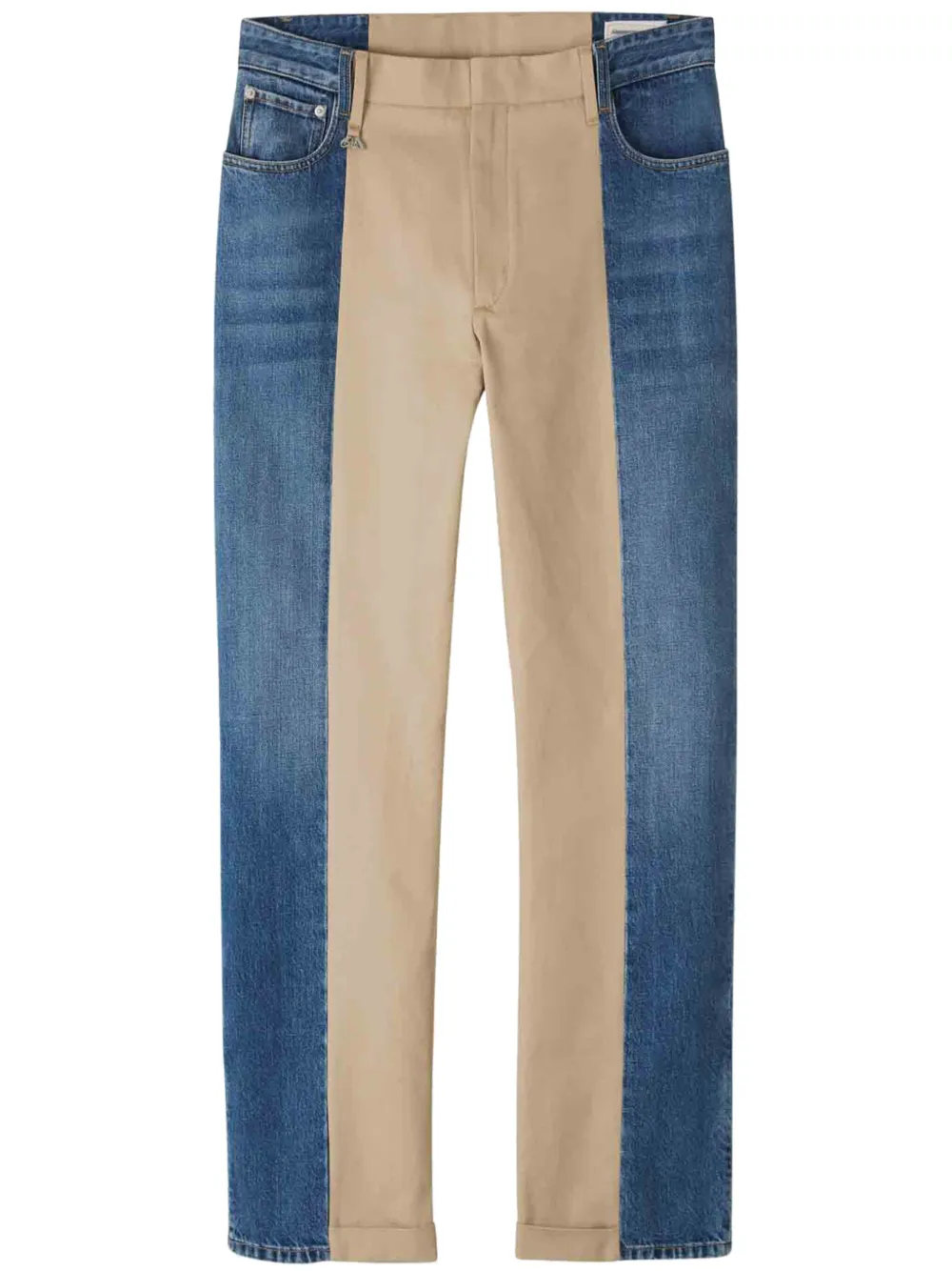 Alexander McQueen Tweekleurige broek Blauw