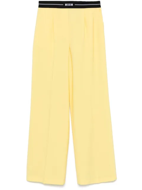 MSGM pantalones con logo en la pretina