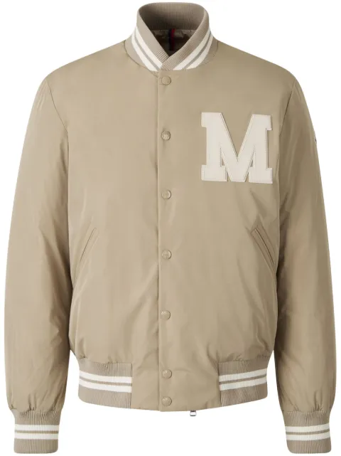 Moncler chamarra bomber con logo