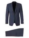 Canali checked suit - Blue