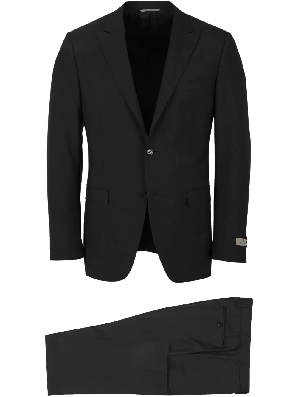 Canali single-breasted suit - Nero