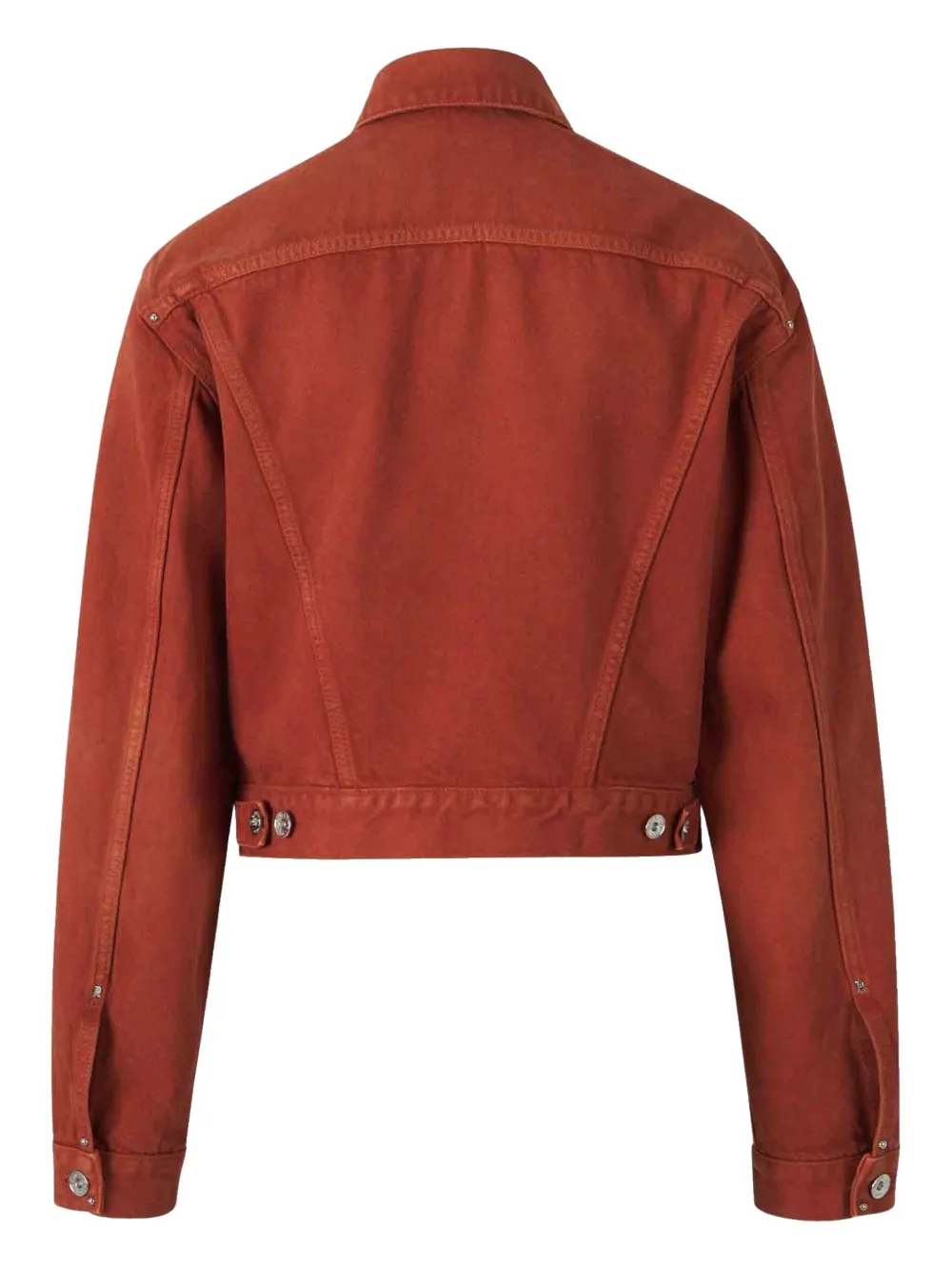 Rabanne cotton cropped jacket - Rood