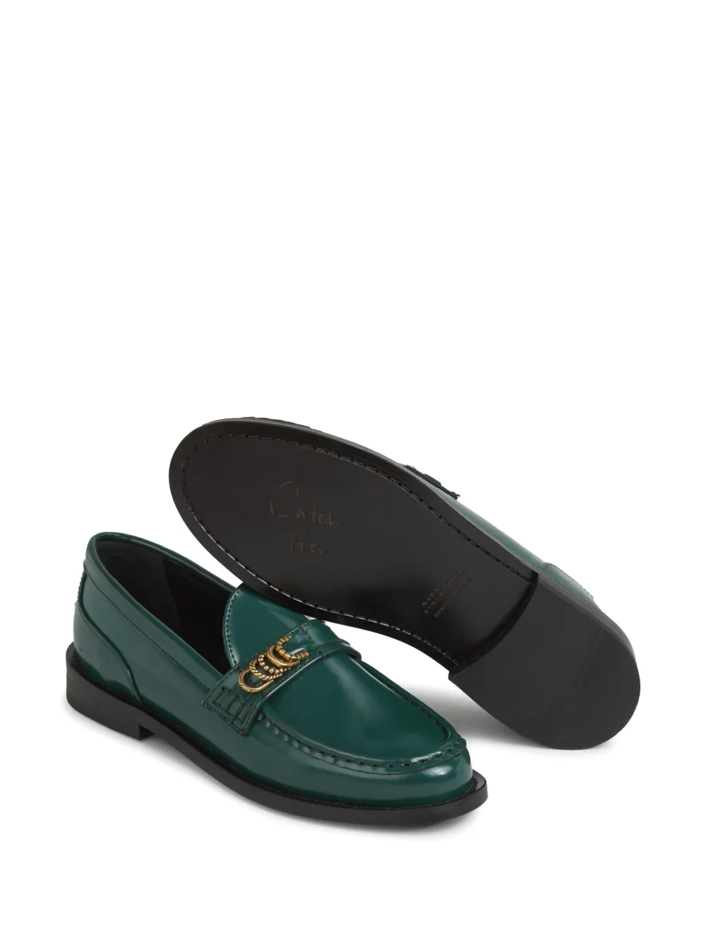 Dorothee Schumacher Modern Shine loafers Green