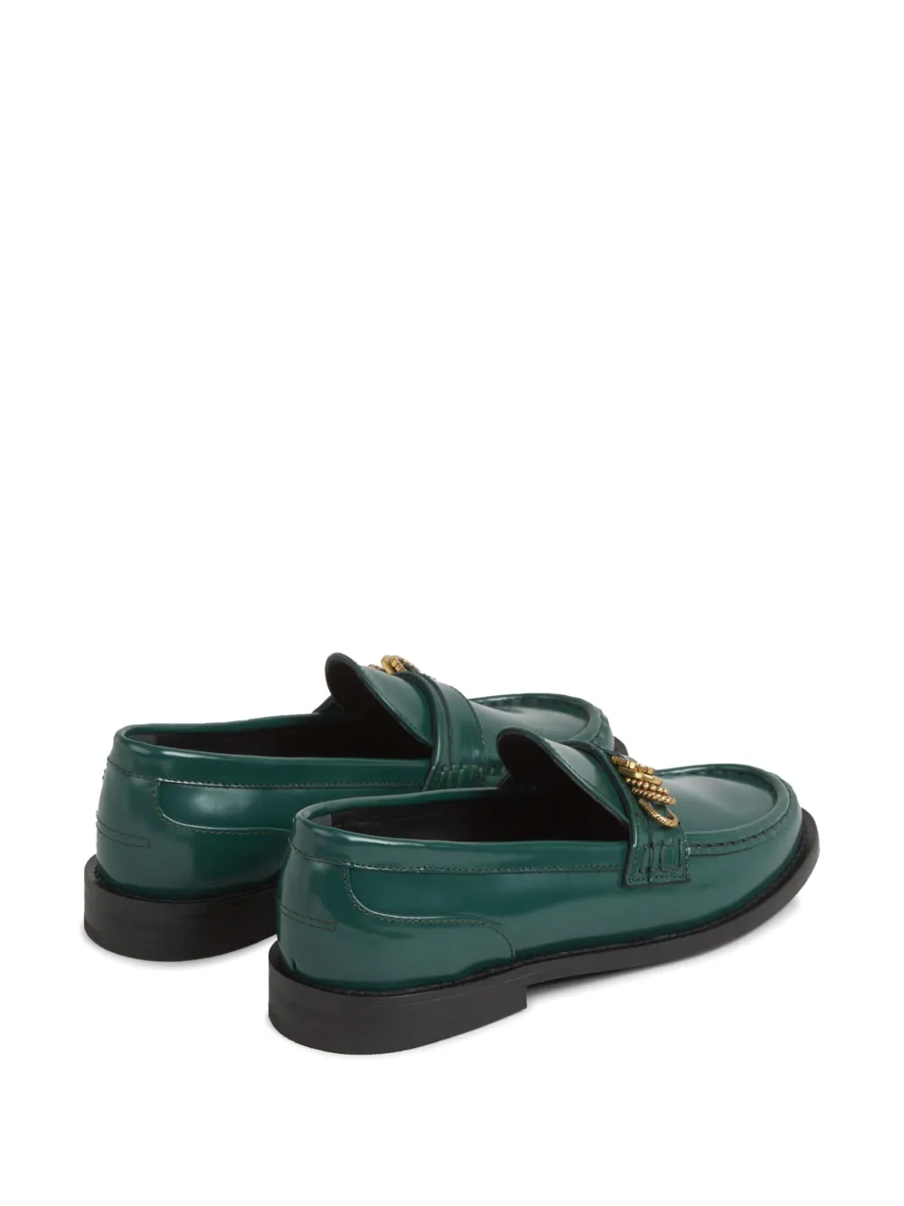 Dorothee Schumacher Modern Shine loafers Green