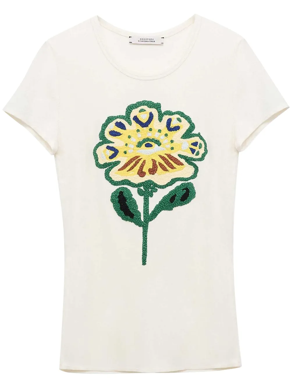 Dorothee Schumacher T-shirt met bloemenprint Wit