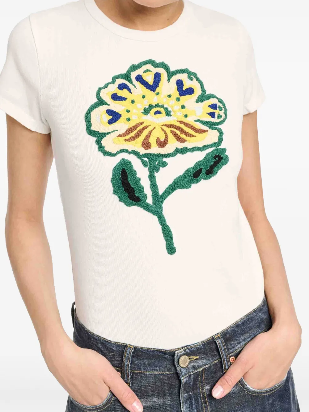 Dorothee Schumacher T-shirt met bloemenprint - Wit