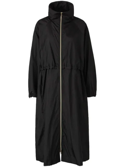 Herno concealed-hood trench coat 