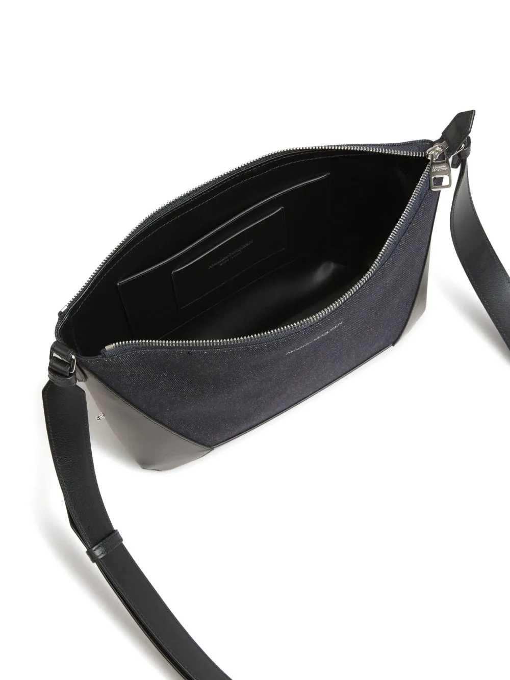 Alexander McQueen Schoudertas met logo Blauw