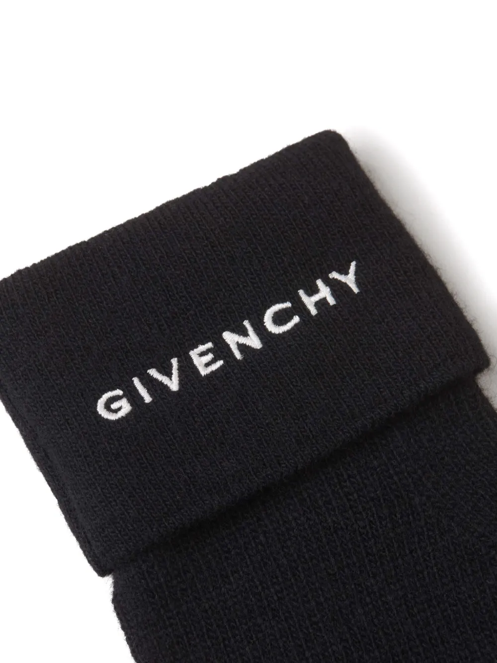 Givenchy Handschoenen met geborduurd logo - Zwart