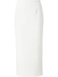 Roland Mouret crepe midi skirt - White