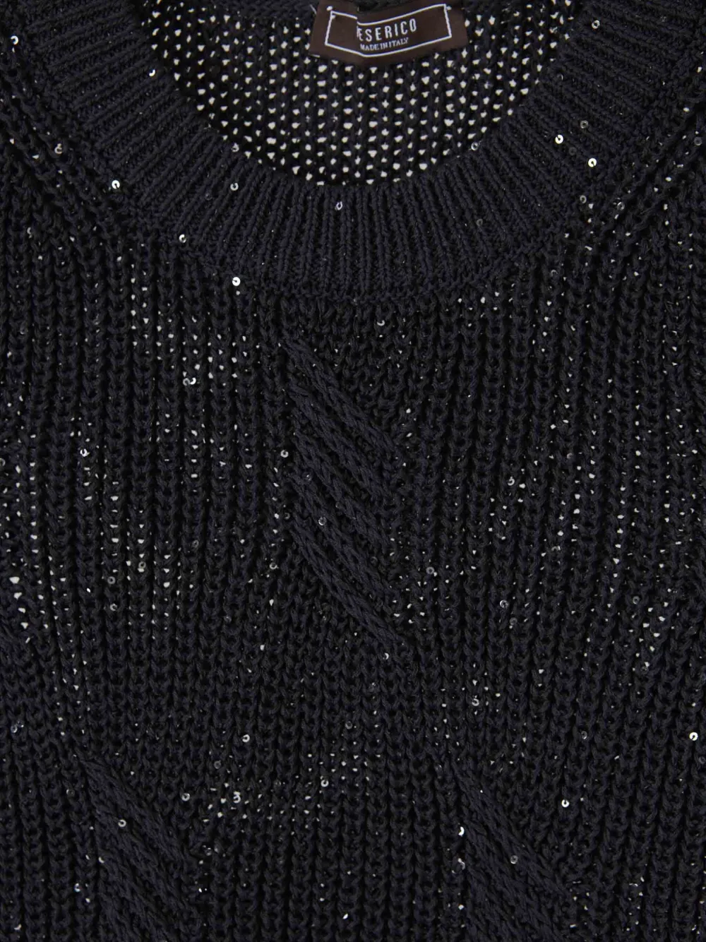 Shop Peserico Sequin-embellished Vest In Black