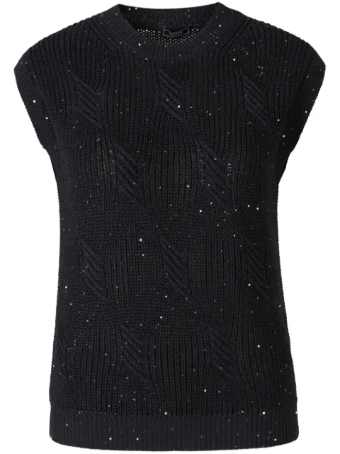 Peserico sequin-embellished vest
