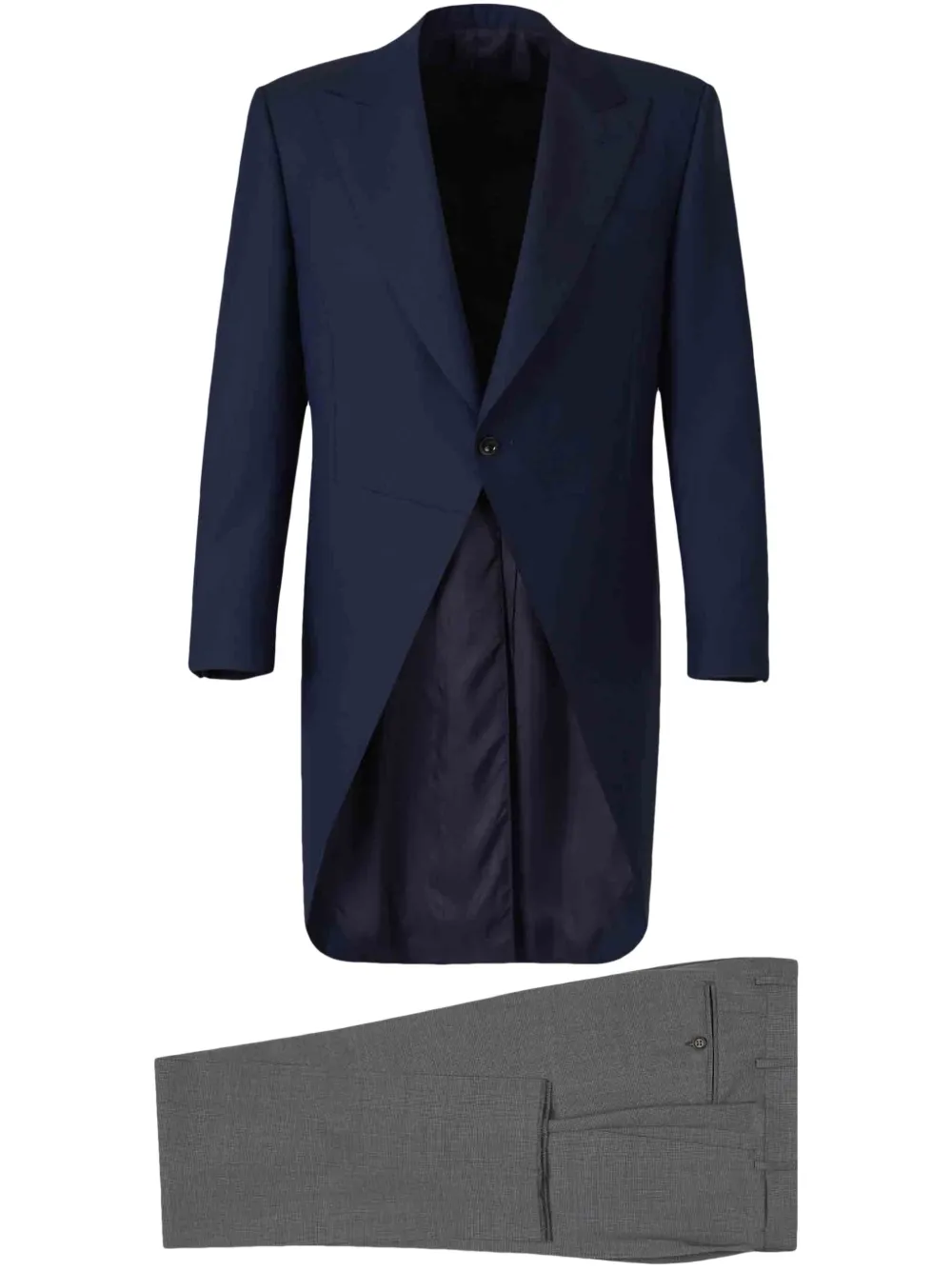 Canali single breasted wool suit Blauw