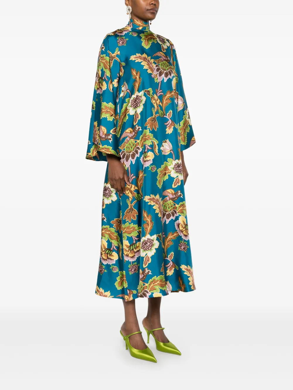 La DoubleJ Magnifico midi-jurk Blauw