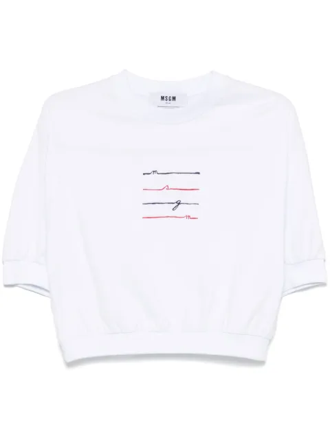 MSGM playera con logo bordado