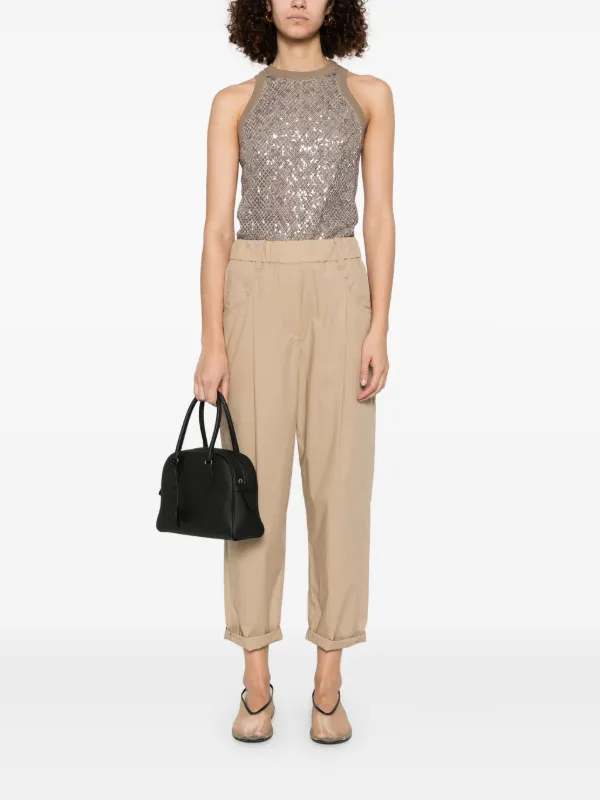 Brunello Cucinelli コットンパンツ | ブラウン | FARFETCH JP