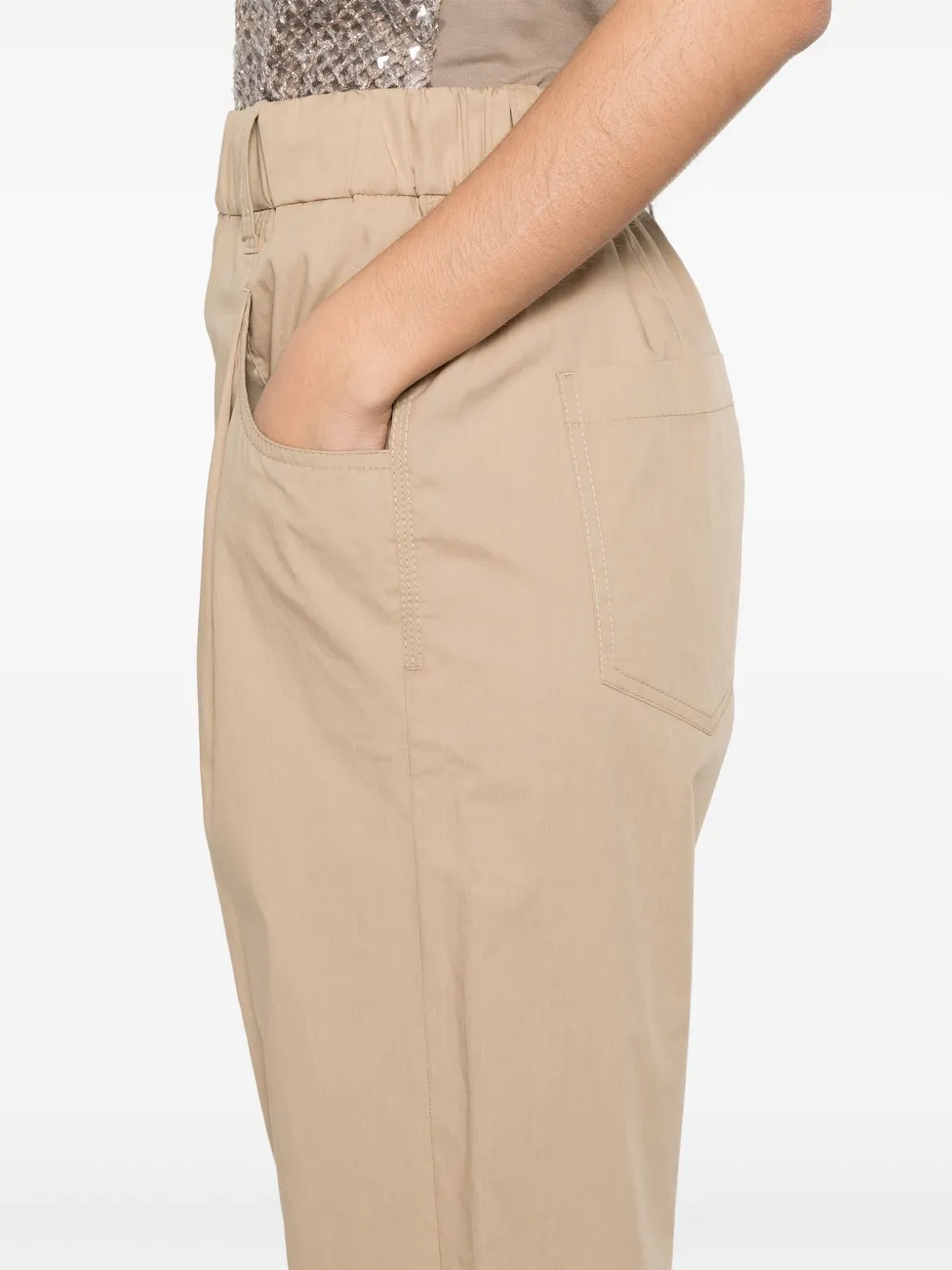 Brunello Cucinelli Katoenen broek Bruin