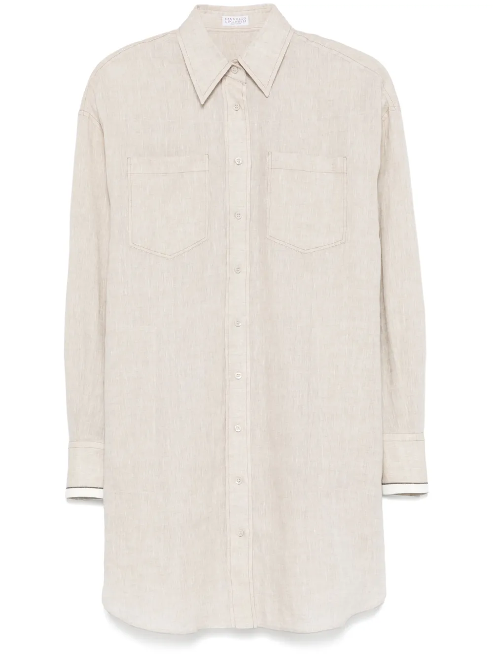 Brunello Cucinelli camisa de lino | neutro | Image 1