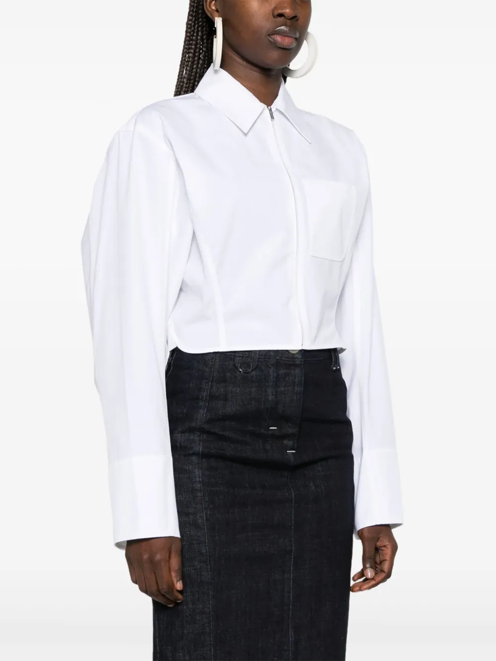 Jacquemus Le Chemise Mirada blouse Wit
