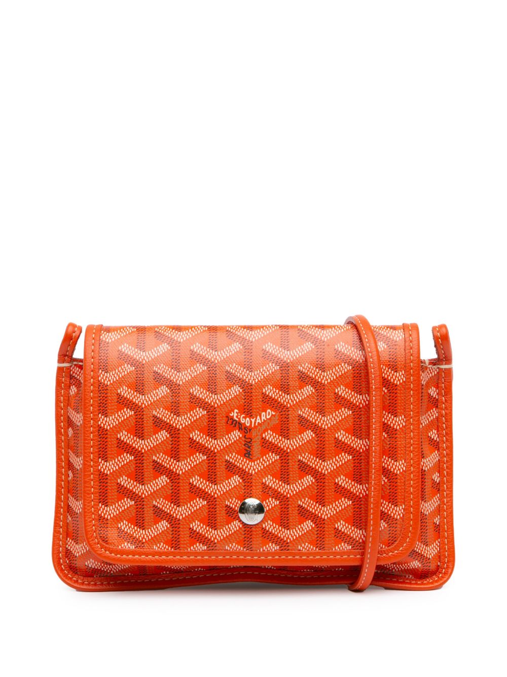 Goyard Pre-Owned 2022 Goyardine Plumet Pocket Wallet crossbody bag - Orange