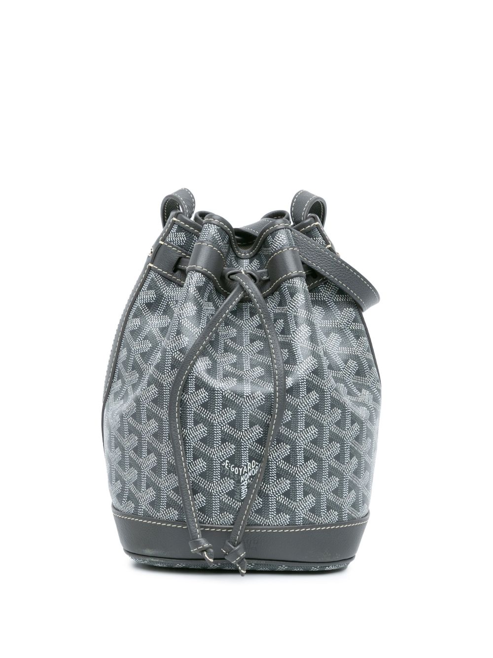 Goyard Pre-Owned 2019 Goyardine Petit Flot bucket bag - Grey