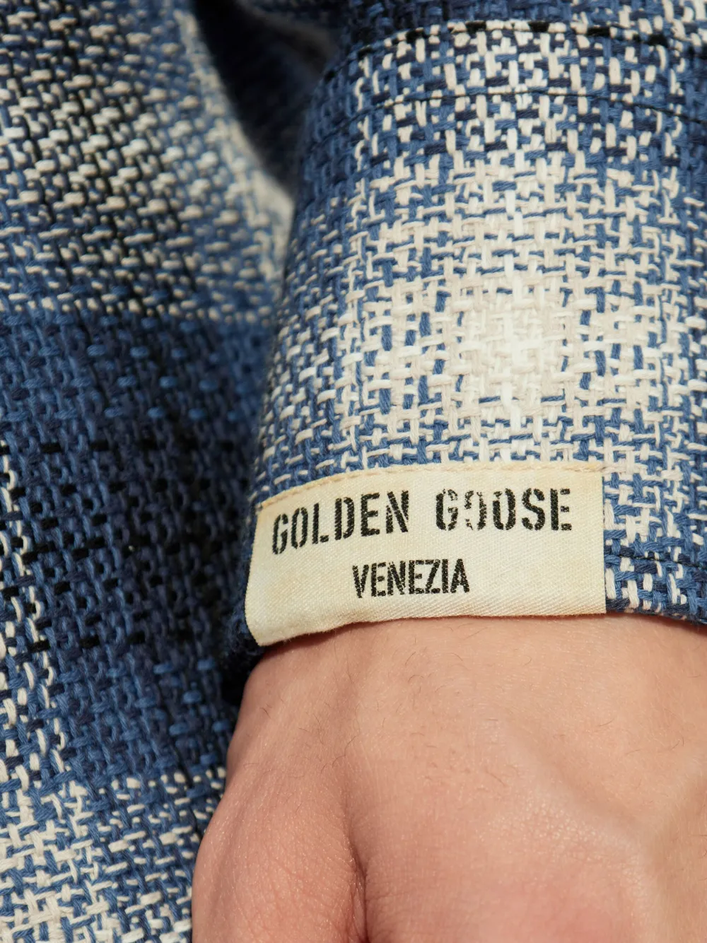 Golden Goose Geruit overhemd Blauw