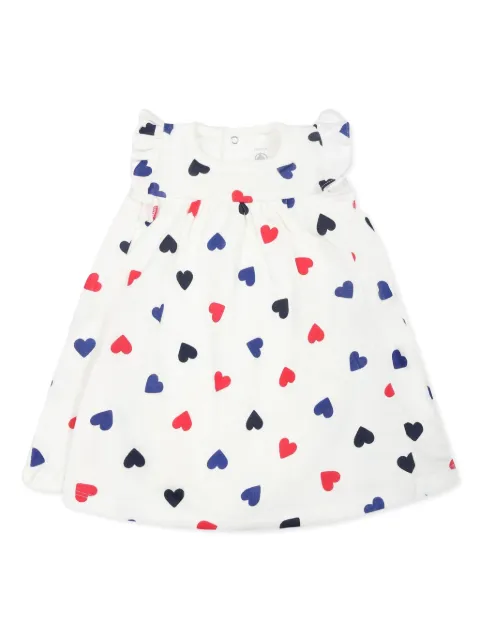 Petit Bateau Vestido com estampa de coração