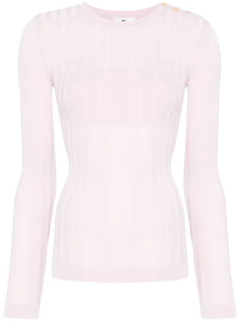 Elisabetta Franchi sheer-detailed sweater