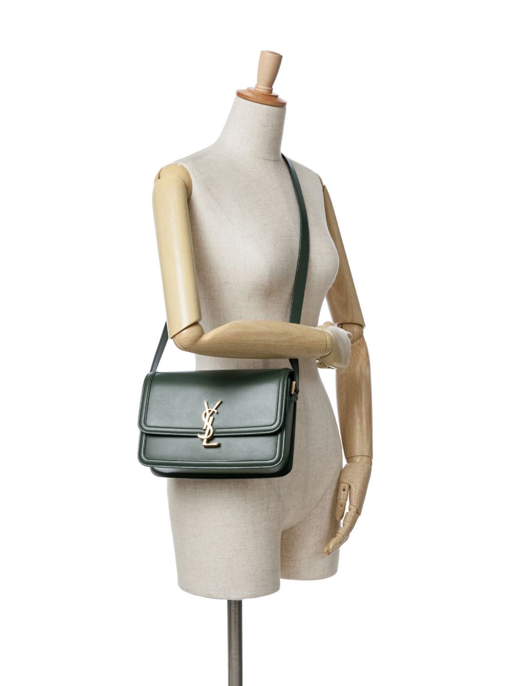 Saint Laurent Pre-Owned 2000-2023 medium Solferino Satchel In Box crossbodytas - Groen