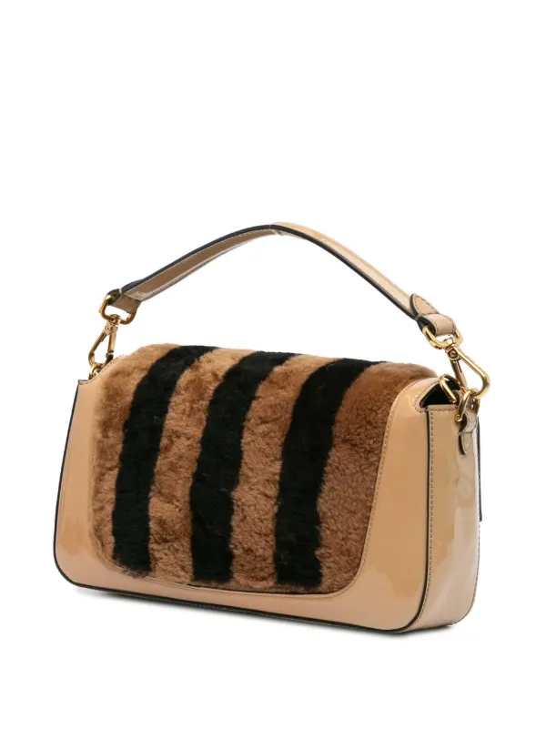 Fendi Pre-Owned 2010-2024 シアリング ペカン バゲット サッチェル