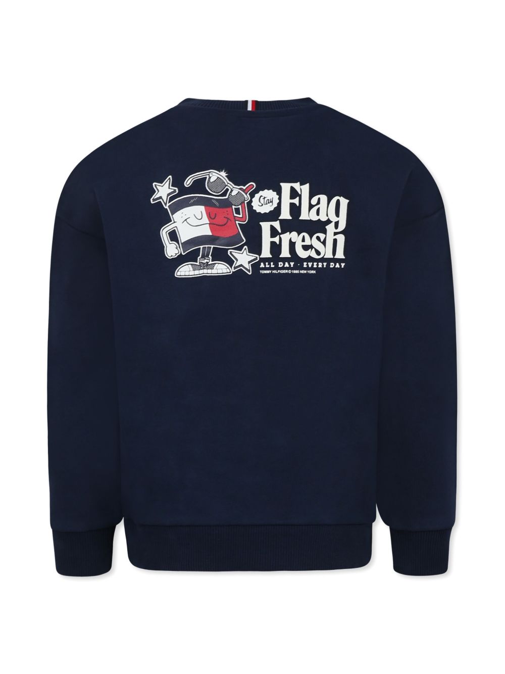 Tommy Hilfiger Junior Flag-print sweatshirt - Blauw