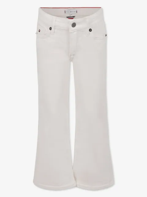 Tommy Hilfiger Junior embroidered-logo flared jeans 